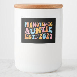 Etiqueta Para Comida Ascendida a Hermana Est 2027 Hermana Mayor