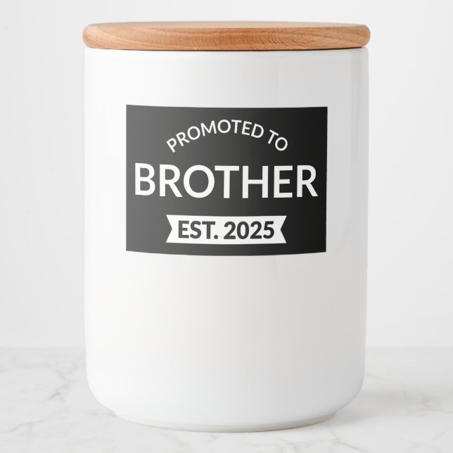 Etiqueta Para Comida Ascendido a Hermano Est. 2025 II (Anverso)