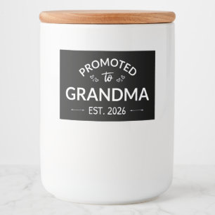 Etiqueta Para Comida Ascendido A La Abuela Este. II 2026