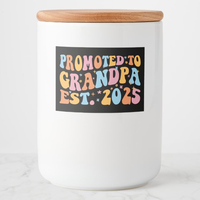 Etiqueta Para Comida Ascendido Al Abuelo Este. III 2025 (Anverso)