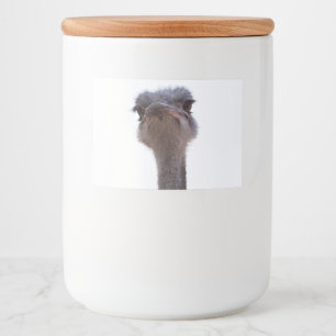 Etiqueta Para Comida avestruz