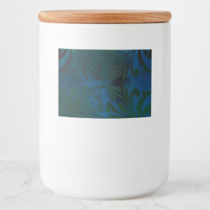 Etiqueta Para Comida azul