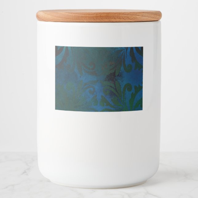 Etiqueta Para Comida azul (Anverso)