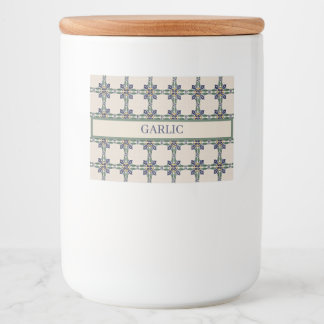 Etiqueta Para Comida Azulejo personalizado de Amalfi