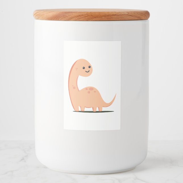 Etiqueta Para Comida Baby Dino (Anverso)