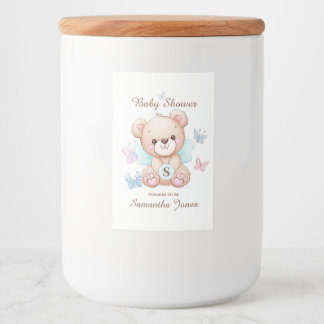 Etiqueta Para Comida Baby Shower personalizado