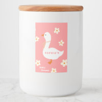 Baby Shower White Goose and Daisies