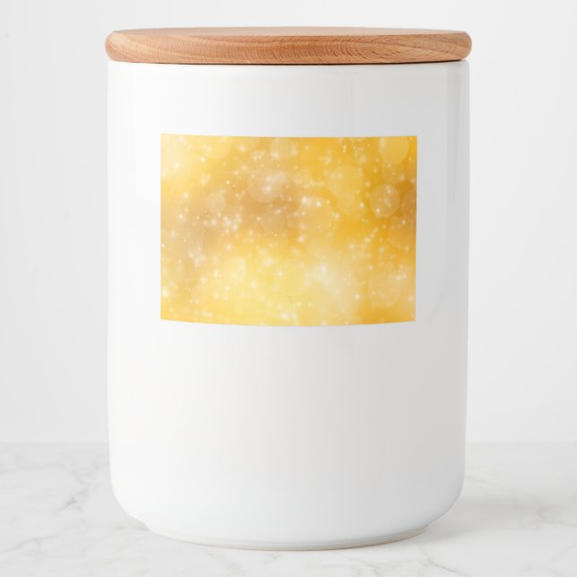 Etiqueta Para Comida Belleza amarilla (Anverso)