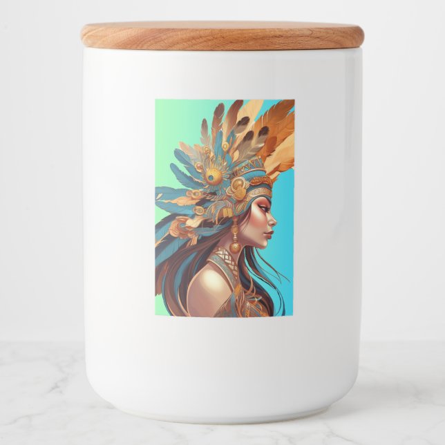 ETIQUETA PARA COMIDA BELLEZA NATIVA #1 (Anverso)