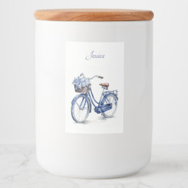 Etiqueta Para Comida Bicicleta en el personalizable azul Delft