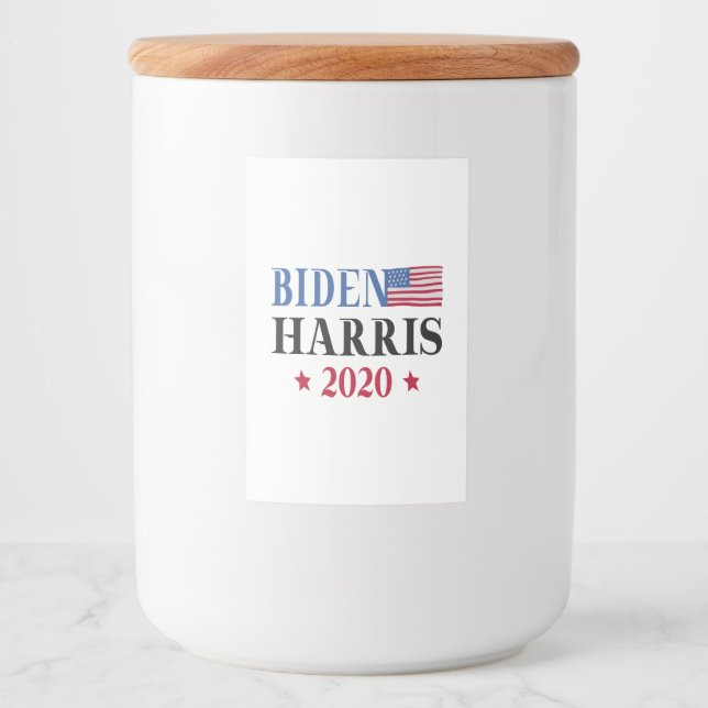 Etiqueta Para Comida Biden Harris 2020 (Anverso)