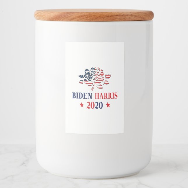 Etiqueta Para Comida Biden Harris 2020 (Anverso)