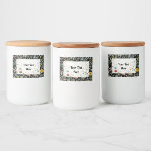 Etiqueta Para Comida Blossom in Style: Personalizable