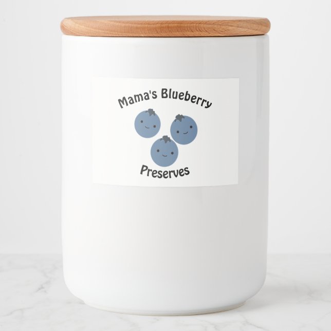 Etiqueta Para Comida Blueberries (Anverso)