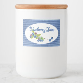 Etiqueta Para Comida Blueberry Jam Preserve