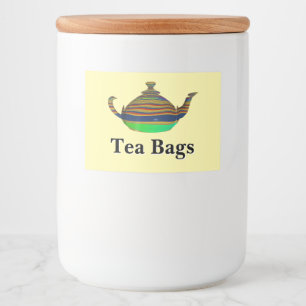 Etiqueta Para Comida Bolsitas de Té