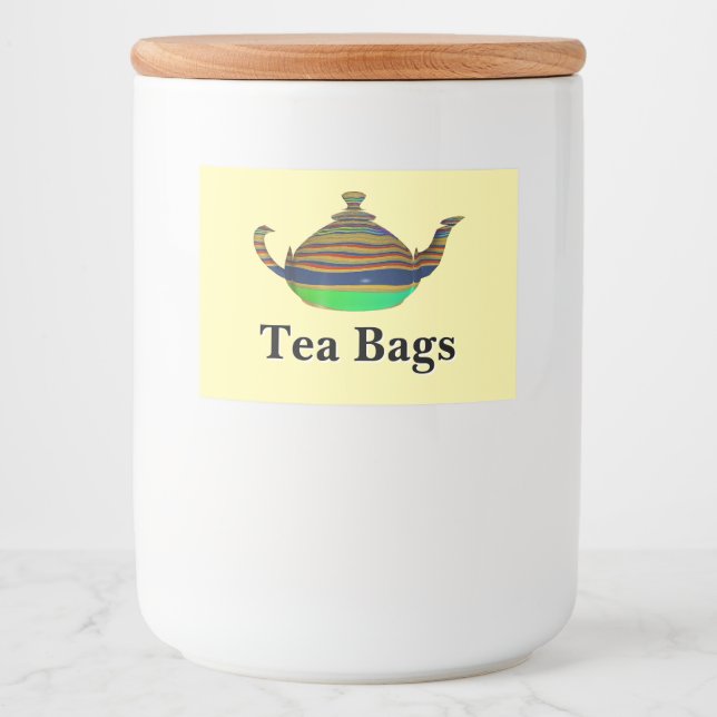 Etiqueta Para Comida Bolsitas de Té (Anverso)