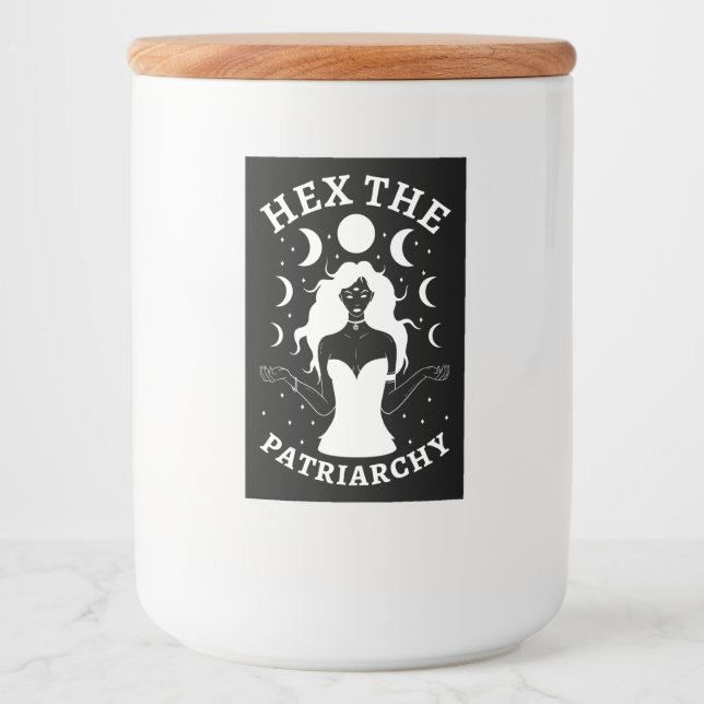 Etiqueta Para Comida Bruja feminista - Hex El Patriarcado II (Anverso)
