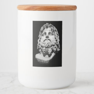 Etiqueta Para Comida Busto grecorromano
