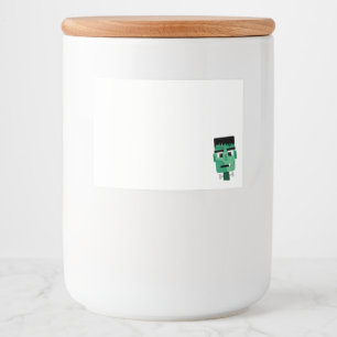 Etiqueta Para Comida Cabeza de Frankenstein Monster