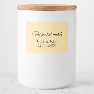 Etiqueta Para Comida Caja de cerillas para boda Perfect Match – Edición