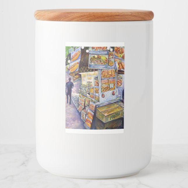 Etiqueta Para Comida Carga de trabajo artística extraordinaria (Anverso)