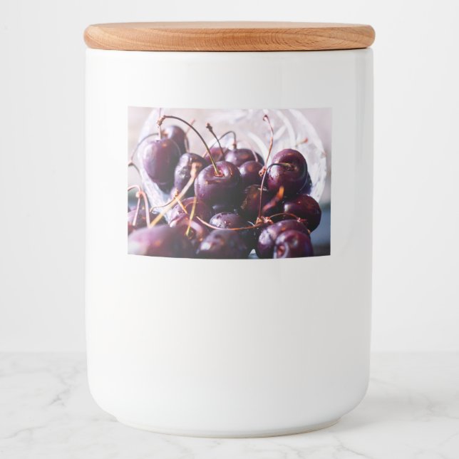 Etiqueta Para Comida Cerezas (Anverso)