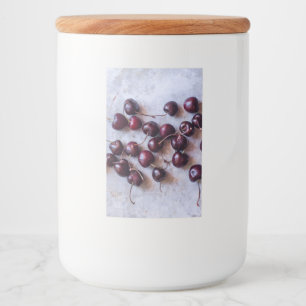 Etiqueta Para Comida Cerezas