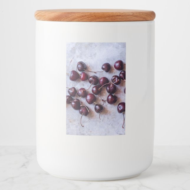 Etiqueta Para Comida Cerezas (Anverso)