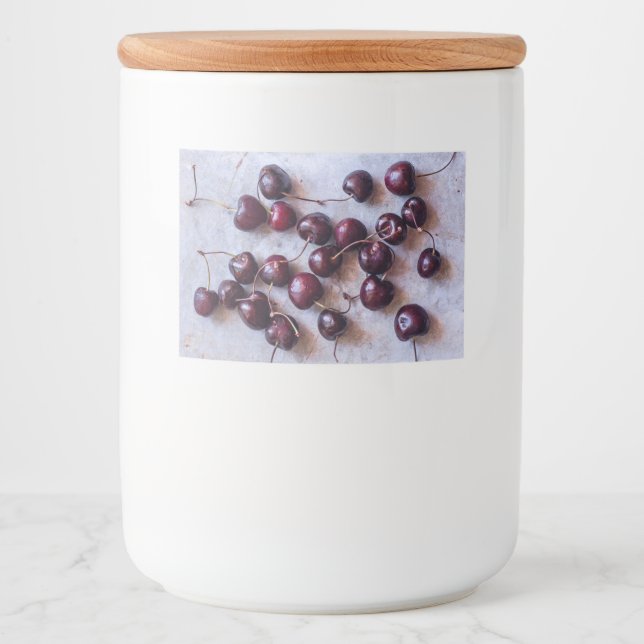 Etiqueta Para Comida Cherries (Anverso)
