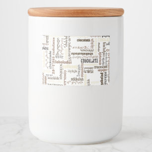 Etiqueta Para Comida Chocolate