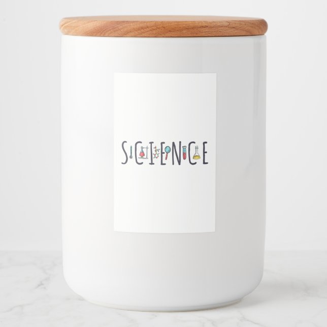 Etiqueta Para Comida Ciencia (Anverso)