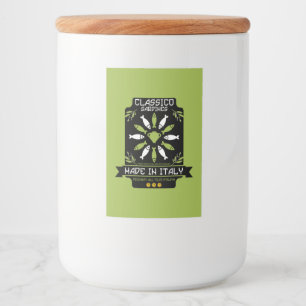 Etiqueta Para Comida Cocina italiana