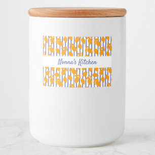 Etiqueta Para Comida Cocina italiana moderna personalizada Lemons
