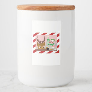 Etiqueta Para Comida Cocinas de amor a los renos