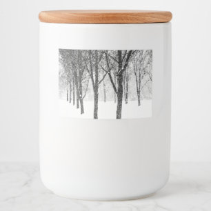 Etiqueta Para Comida como si estuviera del lado de los árboles