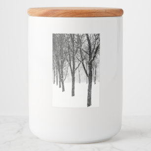 Etiqueta Para Comida como si estuviera del lado de los árboles