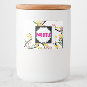 Etiqueta Para Comida Contenedor de Comida Nuts Good 