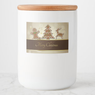 Etiqueta Para Comida Cookies de Gingerbread