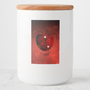 Etiqueta Para Comida Corazón Steampunk