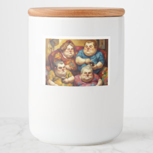 Etiqueta Para Comida Cozy Family Jar Label