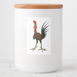 Etiqueta Para Comida Crazy Rooster