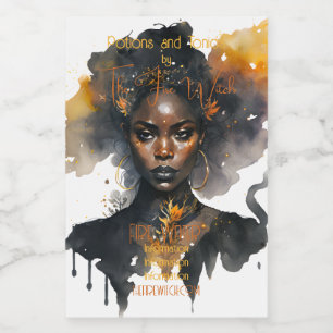 Etiqueta Para Comida Crea tu propia bruja negra