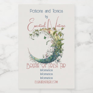 Etiqueta Para Comida Crea tu propia Luna Floral Boho