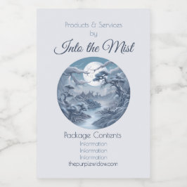 Etiqueta Para Comida Crea tu propio apoteado de paisajes azules oxidado