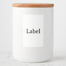 Etiqueta Para Comida Crea tu propio contenedor personalizado simple de 