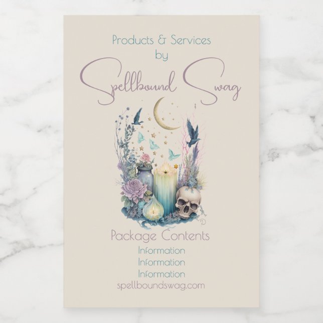 Etiqueta Para Comida Crea tu propio gótico celestial (Etiqueta única)