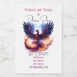 Etiqueta Para Comida Crea tu propio pájaro de fuego mítico fénix