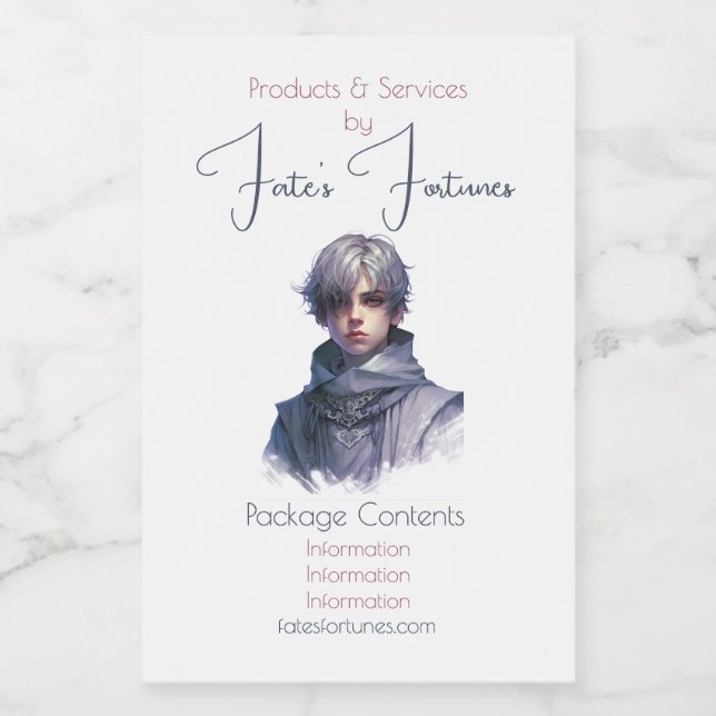 Etiqueta Para Comida Crea tu propio príncipe morado (Etiqueta única)