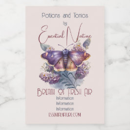 Etiqueta Para Comida Crea tus propias flores silvestres moradas